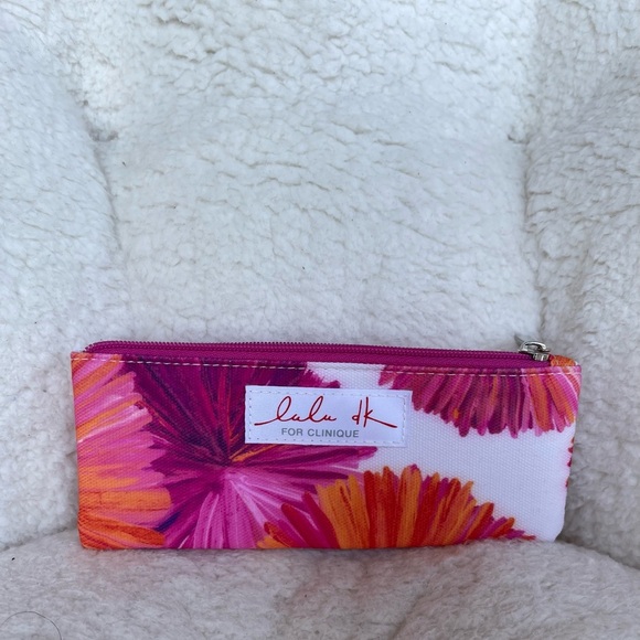 Lulu DK for Clinique Mini Makeup Floral Pouch - Picture 1 of 6